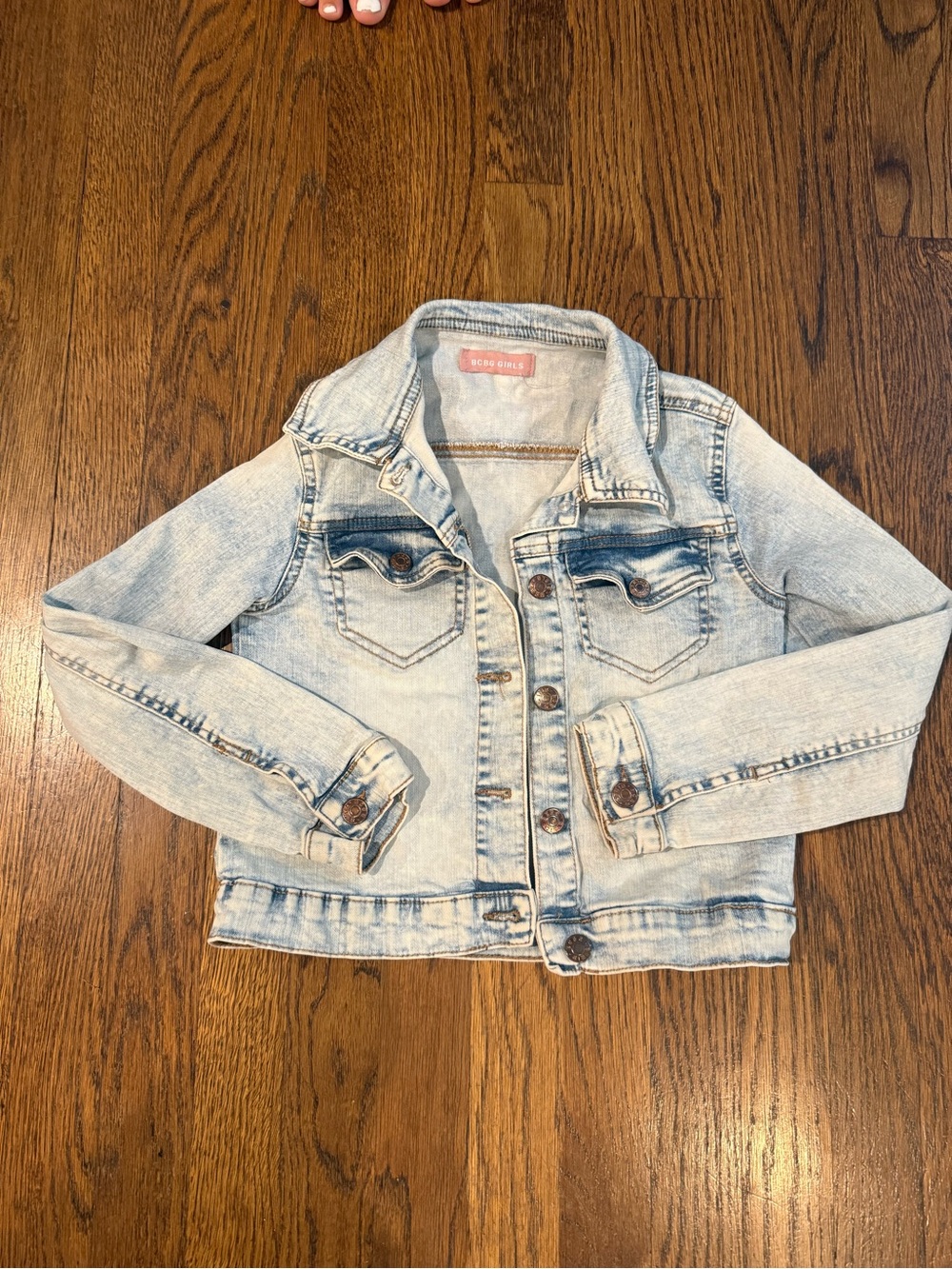 BCBGirls Light Blue Washed Denim Jacket